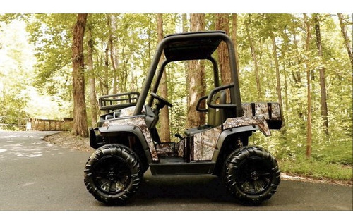Vehículo Niños Carro Realtree 24 Volt Utv Dynacraft & Faros Color Camo