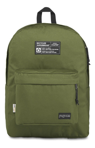 Mochila Reciclada Superbreak Verde Jansport