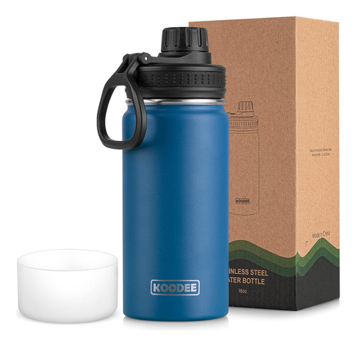 Botella De Agua Para Niños, De 16 Oz, Acero Inoxidable, Con 