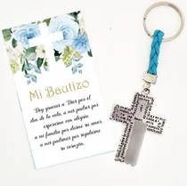 Comprar Kit 50 Recuerdos Bautizo Comunión 3 Años Confirmación Cruz