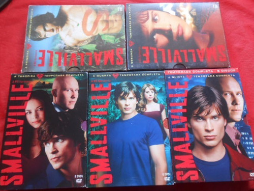Smallville Da 1ª A 5ª Temporada 5 Box 30 Dvd's Tudo Original