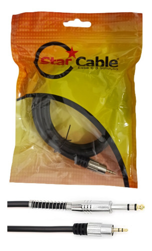 Imagem 1 de 4 de Cabo P2 P10 Stereo Starcable 2m Metros Profissional