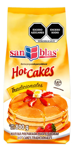 Harina Para Hot Cakes San Blas De 900 Gr Caja Con 10 Piezas