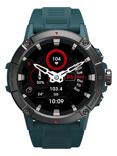 Relógio esportivo Zeblaze Ares 3 com pulseira inteligente, capa Ips D, cor azul