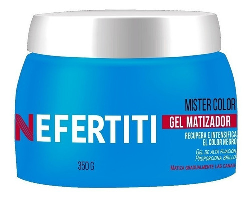 Nefertiti Gel Matizador Mister Color 350 Gr. Barba Y Cabello