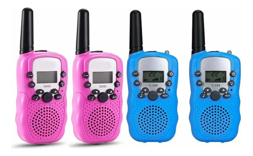 Set De 4 Radios Walkie-talkie Para Niños Con Alcance De 3 Km