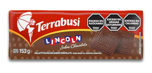 Galletitas Dulces Terrabusi Lincoln Chocolate Paquete 153g