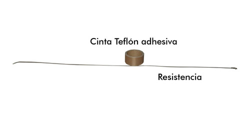 Resistencia Y Teflón De Repuesto Para Selladora -pedal 50 Cm