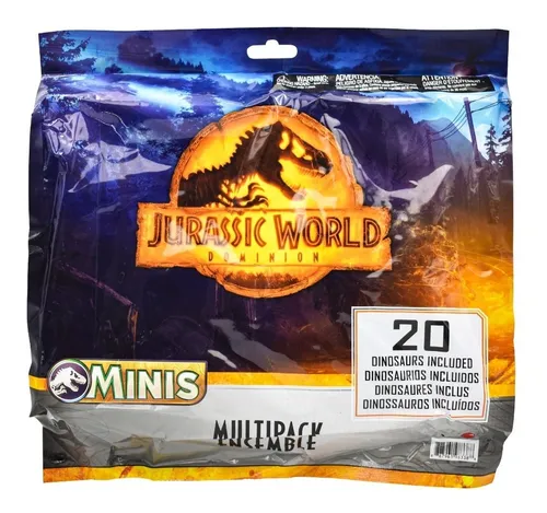 Set 20 Dinosaurios Jurassic World Mini Original Mattel