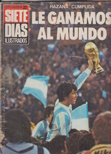 1978 Futbol Argentina Campeon Mundial Revista Siete Dias