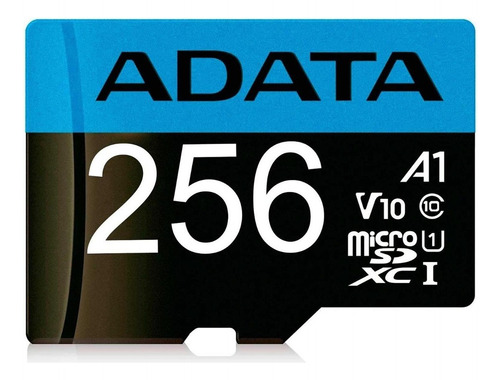 Memoria Micro Sdxc 256gb Adata Clase 10 Video Full Hd V10 Juegos A1