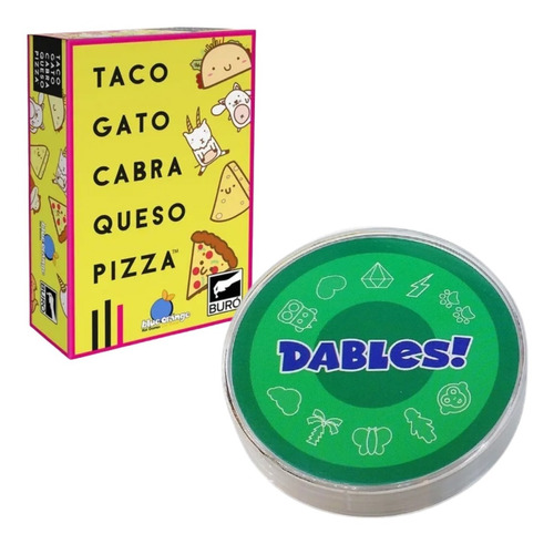 Dables + Taco Gato Cabra Queso Pizza Combo Juegos De Mesa
