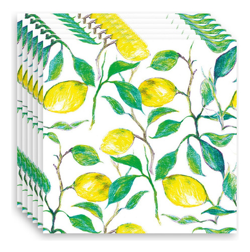 2 Guardanapos Para Decoupage Ambiente Lindos Limões