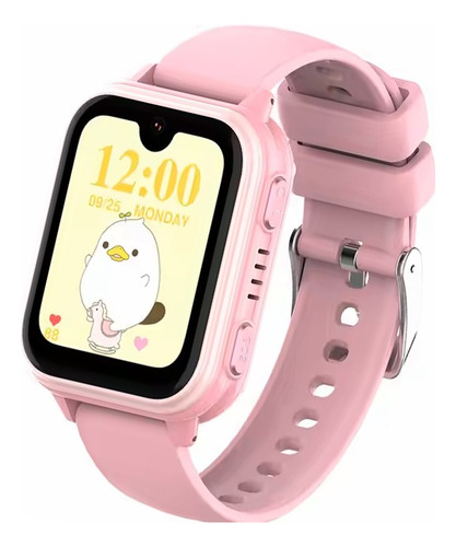 Smartwatch Niños Video Llamadas Gps Juegos Sos Wifi 4g Kids Silicona Silicona Rosa Silicona