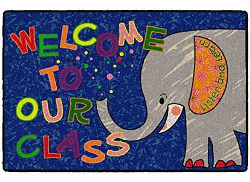 Alfombras Insignia Ce14614w Clase De Bienvenida Elefante Mul