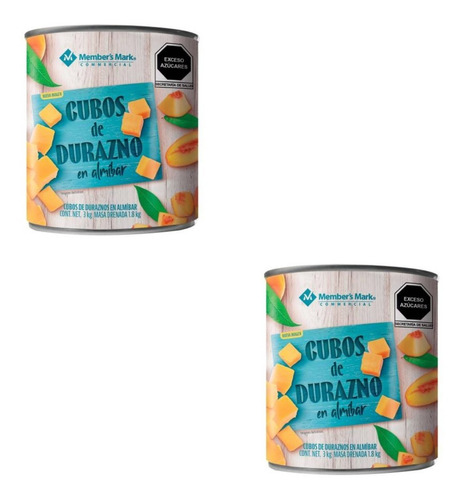 Duraznos En Cubos Member's Mark En Almíbar 3 Kg - 2 Latas