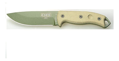 Esee -5 Cuchillo De Borde Plano Y Hoja Od Con Vaina De Kydex