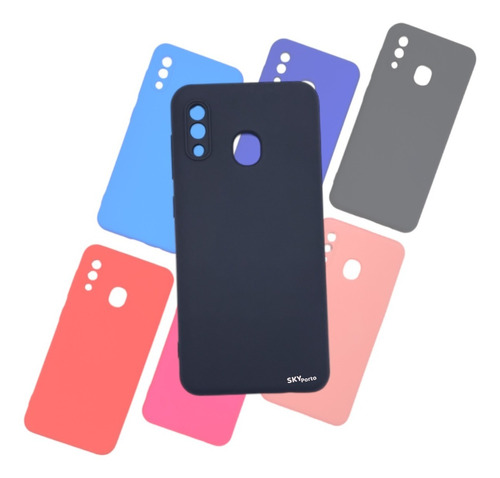 Funda De Silicona Con Felpa Para Samsung A30 + Film Hidrogel