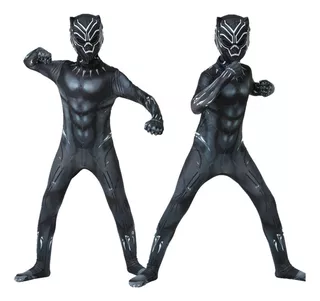 Black Panther Disfraz,pantera Negra Niño Cosplay Ropa
