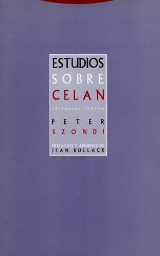 Libro Estudios Sobre Celan