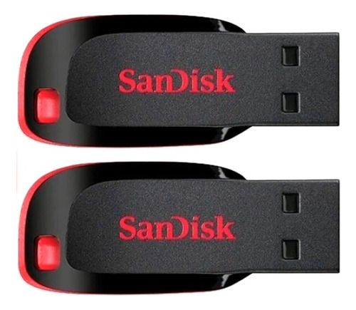 Pendrive Cruzer Blade 64gb Usb 2.0 Flash Drive Sandisk 2 Uni