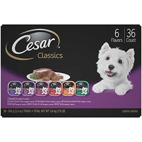 Cesar Clásicos Adultas Wet Dog Food Variety Pack Bandejas 3,