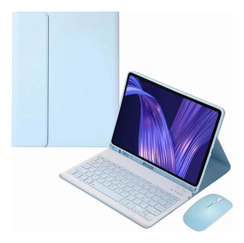 Funda De Piel Con Teclado Y Ratón Para iPad Air4/510,9 Pulga