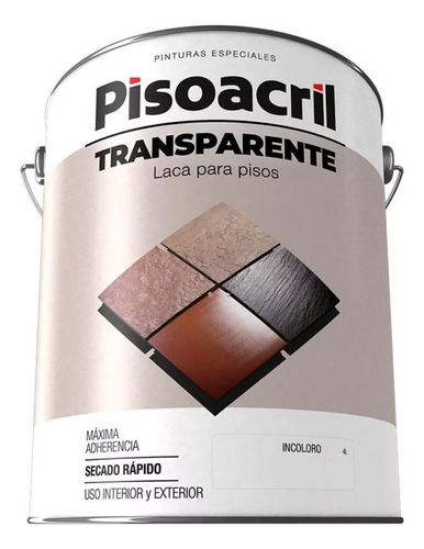 Pintura Laca Para Pisos Plavicon Pisoacril Transparente 1 Lt