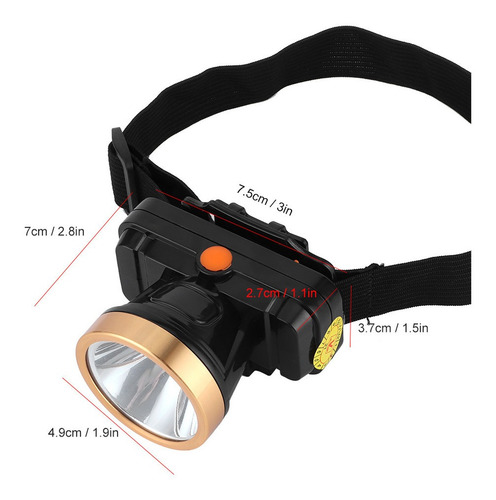 Linternas De Cabeza Led 3 Modos De Iluminación Focos Carga U