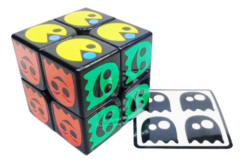 Cubo Rubik 2x2 Stickers Pacman Version 1