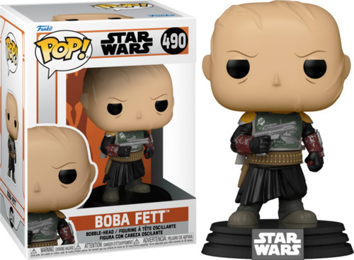 Funko Pop Star Wars Mandalorian Boba Fett Sem Capacete 490