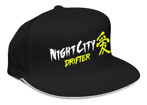 Gorras Planas Snapback Personalizada - Night City