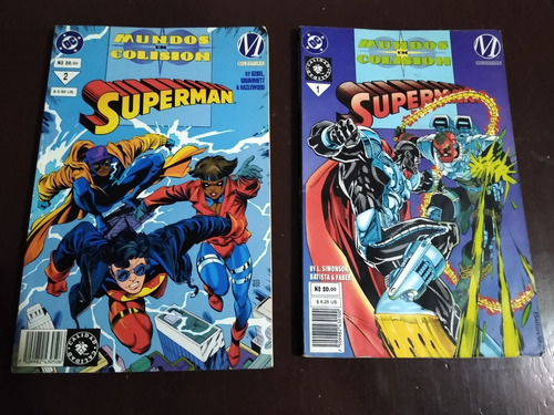 Superman Mundos En Colisión Tomos 1 Y 2 Dc Comics Año-1994