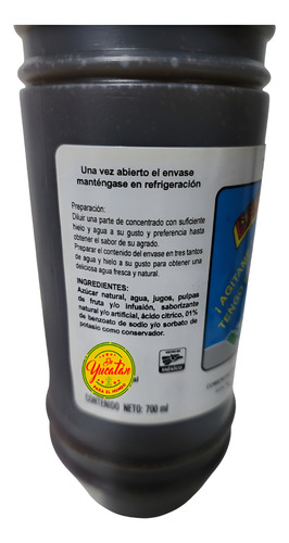 1 Jarabe Concentrado De Tamarindo Artesanal 700ml Chac Mool