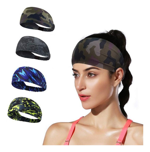 . Kit De Bandas Elásticas Con 4 Colores Diademas Deportivas
