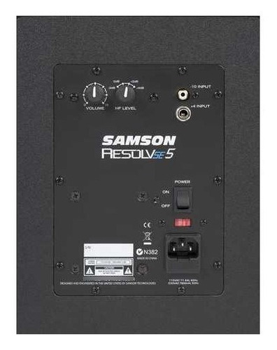 Imagen 3 de 6 de Monitor De Estudio Activo Samson Resolv Se5 5 Pulgadas 70w