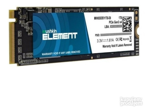 Disco Solido Mushkin Element 1tb M.2 Pcie Ssd