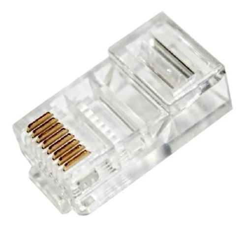 Plug Plastico Rj45 Cat 5 Paquete X 100 Unidades Plug Rj45