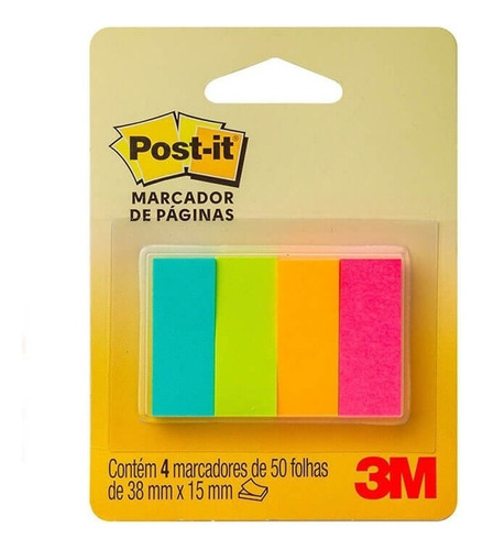 Marcador De Página De Papel Post-it 3m 38x15 Mm