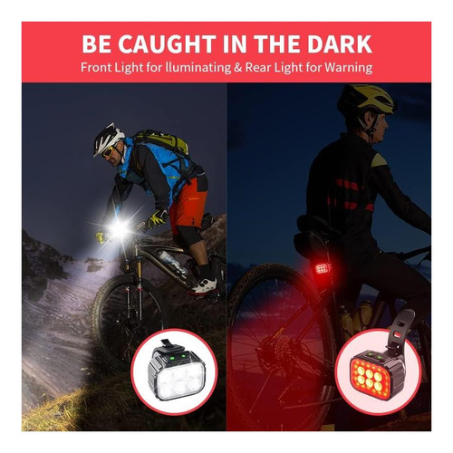 Luces De Bicicleta Recargables De Luz De Bicicleta Con Luces