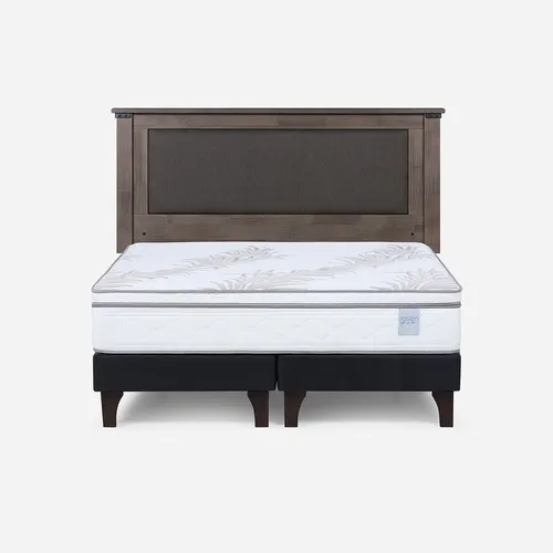 Cama Europea Neo Plus 2 Plazas 150x200 Cm + Respaldo New Ray