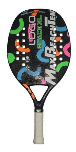 Raquete De Beach Tennis Mbt Logo Black Xl 2021