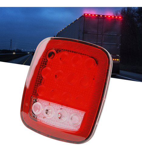 Luces Traseras Para Remolques De 12 A 24 V, 16 Led, Freno Y
