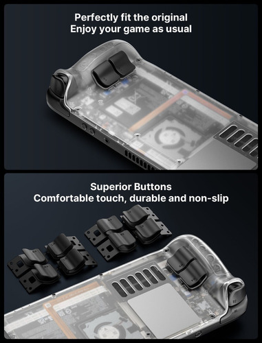 Carcasa Trasera Transparente Compatible Con Steam Deck