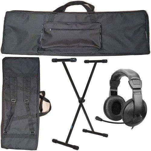 Kit Capa Master Luxo Para Teclado 5/8 Com Suporte + Fone