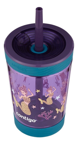 Vaso Para Niños De Plastico Contigo C/pitillo Antiderrame 