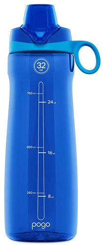 Botella De Agua Plástica Sin Bpa Pogo Con Tapa De Chug, 32 O