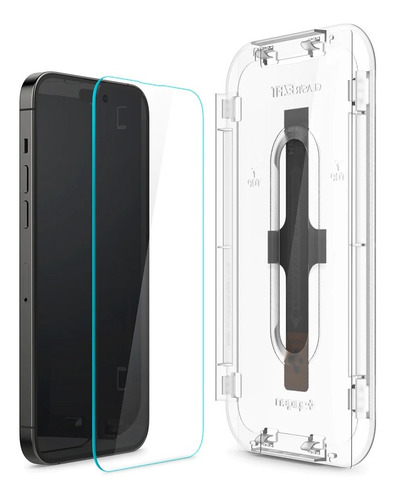 Imagen 6 de 9 de Vidrio Templado Spigen Para iPhone 14 14 Pro Ez Fit X 2