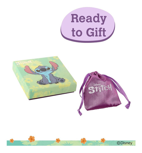 Pendientes De Aro Disney Stitch Para Mujer Licencia Oficial,