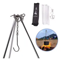 Comprar Trípode Soporte De Olla Ajustable Resistente Hasta 10 Kg Ideal Para Camping Y Actividades Al Aire Libre Alta Calidad Everest